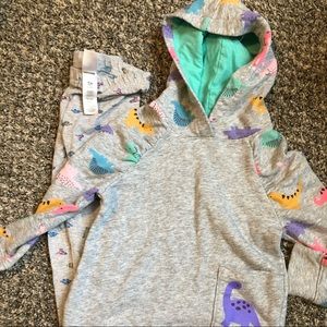 Dinosaur leggings and sweatshirt